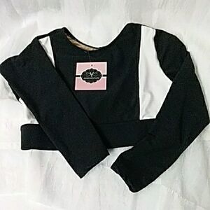 Kandi Kouture Long Sleeve Color-Block Dance Bra